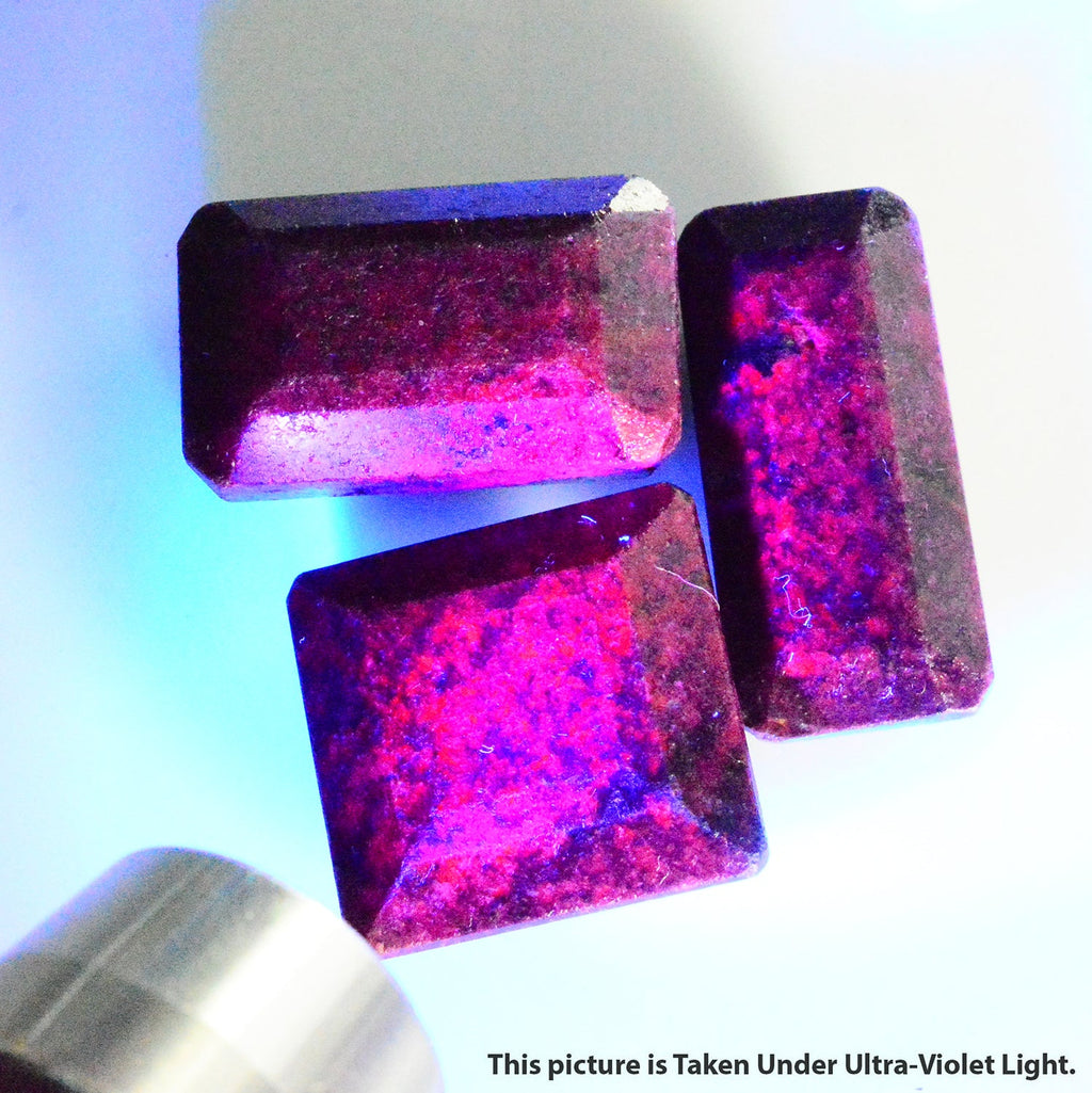 330 Cts Natural Ruby Octagon Cut Earth Mined Gemstones From Madagascar 27-37mm