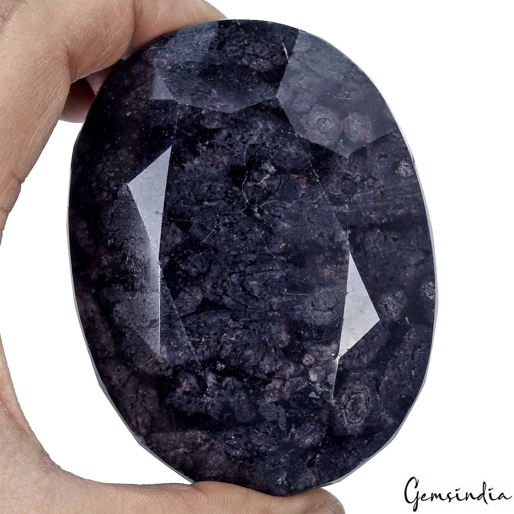 3380Ct Natural Deep Blue Sapphire Oval Cut Madagascar Loose Museum Size Gemstone
