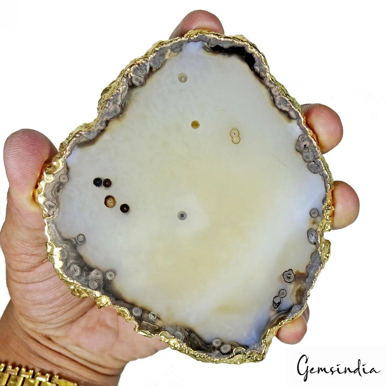 Onyx Loose Gemstone, Untreated — 107x94x6mm, 600 Ct, Madagascar