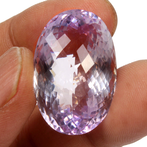 Amethyst Loose Gemstone, Untreated, Purple — 28 x 18 x 14mm, 43.40 Ct, Brazil