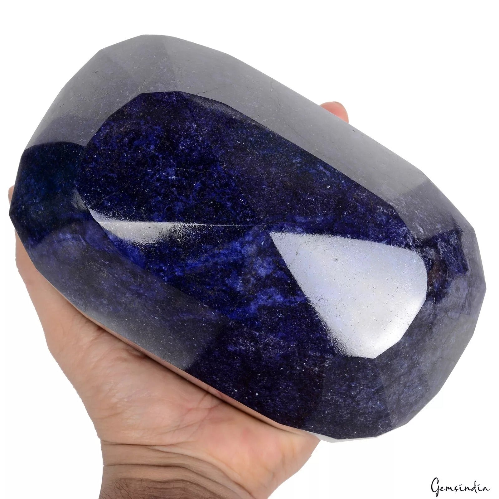Blue Sapphire Loose Gemstone, Color Enhanced — 7x4.5x4.75 Inch, 29175 Ct (5.8 Kg), Madagascar