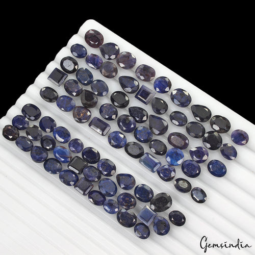 African Blue Sapphire Cabochon, Color Enhanced — 7mm to 12mm, 250 Ct, Africa