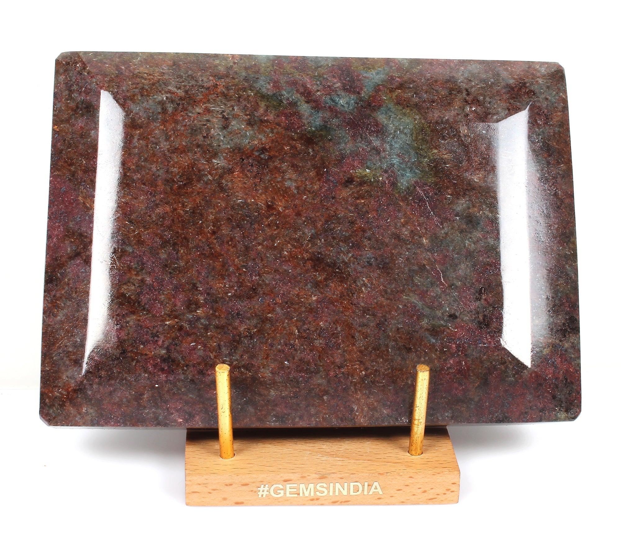 Natural Ruby Kyanite Huge Museum Size Untreated Gemstone ~ 1.8 kilo Octagon Cut