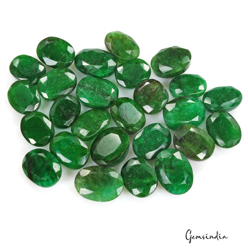 310 Ct Natural Finest Green Emerald Oval Cut Loose AAA Grade 14-18mm Gems Lot