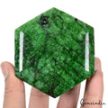 4200 Ct. Natural Nice Green Emerald Huge Size Hexagon Cut Museum Size Gemstone