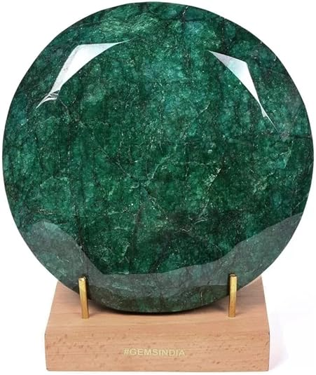 4.7 Kg Natural Brazilian Green Emerald Round Cut Museum Size Collective Huge Gem