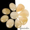 1060 Ct/9 Pcs Natural Untreated Yellow Quartz Mixed Cab 43mm-55mm Wholesale Gems