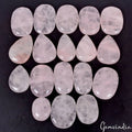 18 Pcs Natural Pink Rose Quartz Mix Cabochon Loose Untreated Gemstones~ 1000 Ct