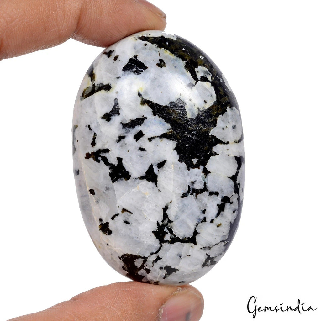 500 Ct Natural Untreated Black Tourmaline Moonstone Oval Cabochon Soap Gemstone
