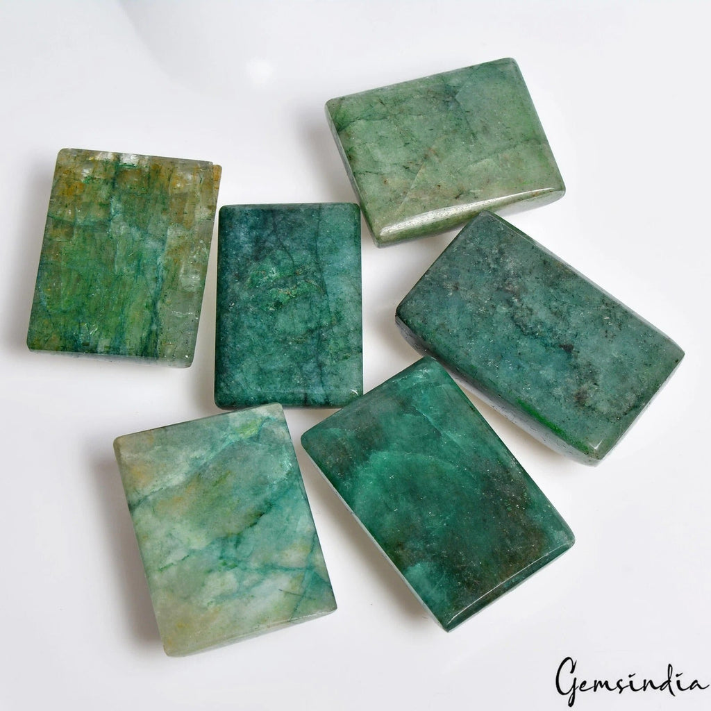 480 Cts/6 Pcs Natural Brazilian Green Emerald Baguette Cut Loose Wholesale Gems