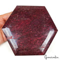 1.6 Kg Natural Red Ruby Huge Hexagon Faceted Madagascar Museum size Gemstone NM