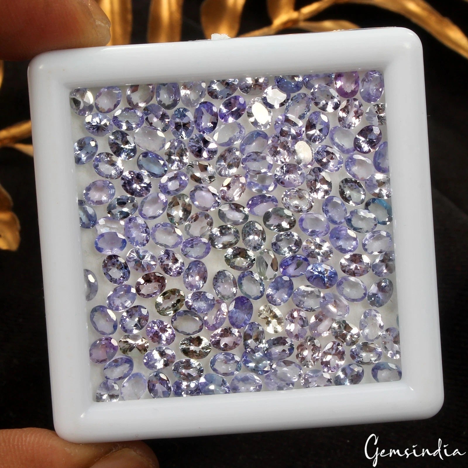 Tanzanite Loose Gemstone, Violet — 4x3 mm, 25.40 Ct