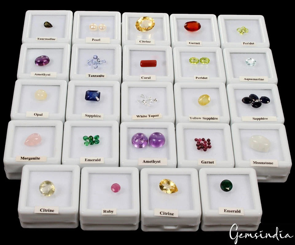70 Pcs Estate Genuine Semi Precious Loose Gemstone Lot Collection 200$ Plus Retl