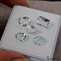 5 Pcs Natural Blue Aquamarine 7-10mm Mix Faceted Cut Loose Gemstones~ 8.40 Cts