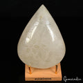 5200 Ct Natural White Quartz Pear Huge Carved Loose Untreated Huge Size Gemstone