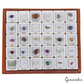 41 Pcs Estate Genuine Semi Precious Loose Multi Color Gems Collection+Wooden Box