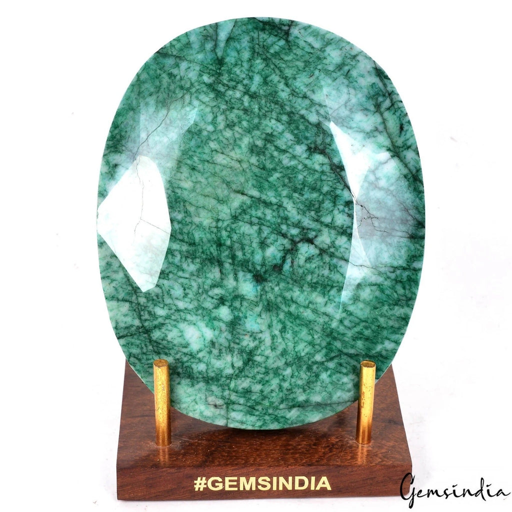 2260 Cts Natural Brazilian Green Emerald Oval Faceted Cut Loose Huge Size Gem