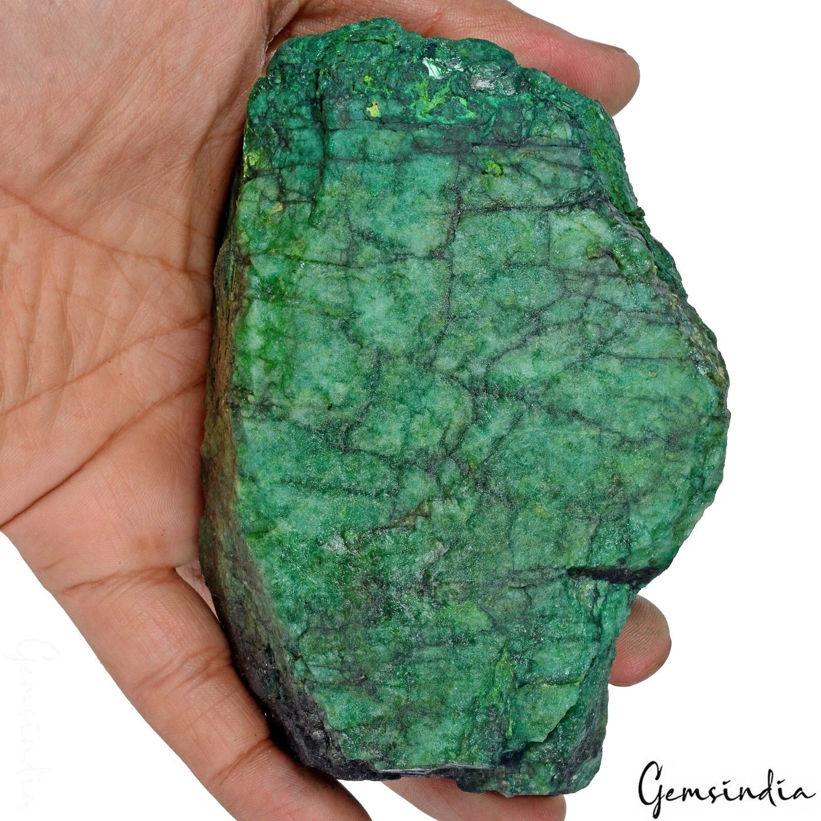 3050 Cts Natural Green Emerald Gemstone Crystal Mineral Rough Uncut Gem Specimen