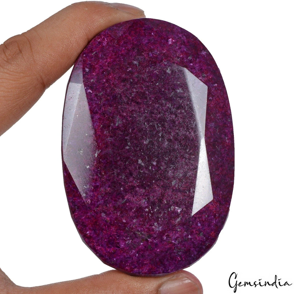 1700 Ct Natural Red Ruby Oval Faceted Earth Mined Huge Size Loose Gemstone