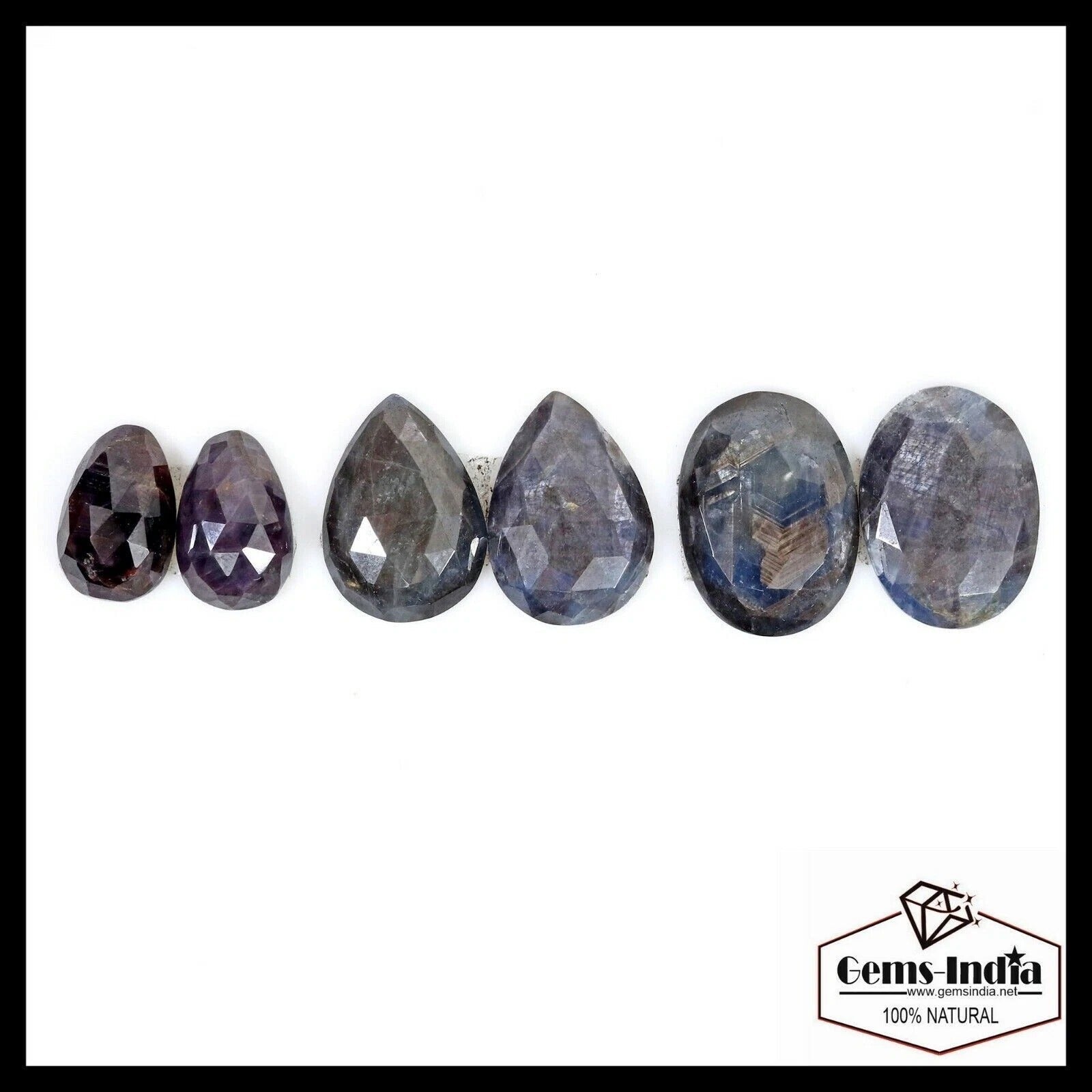 Natural Untreated Brown Sapphire Pear Checker Cut 155.00 Ct Loose Gems 3 Pair
