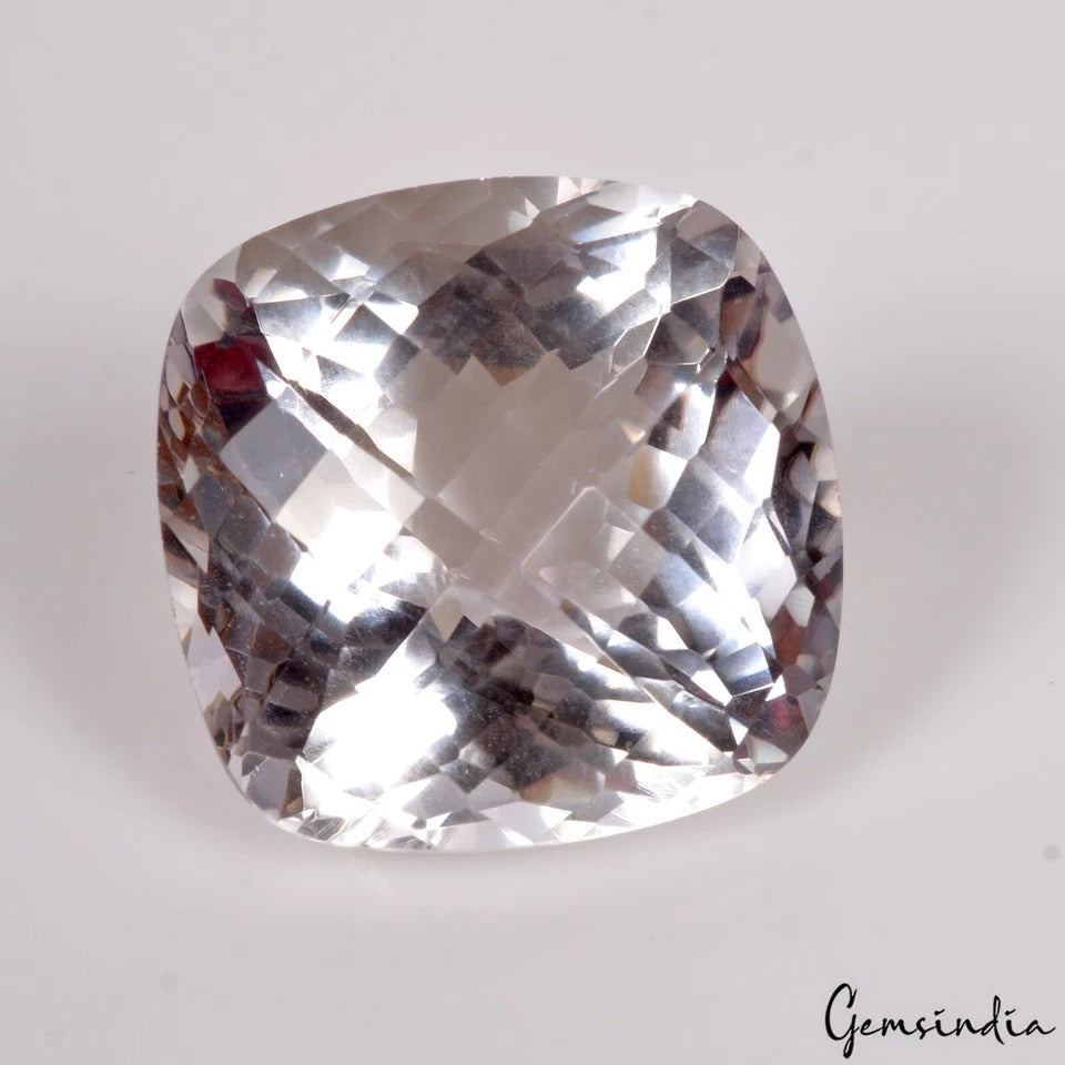 VVS 48.50Ct Natural Purple Amethyst Cushion Checker Cut Bolivian Loose Gemstone