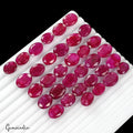 350 Ct Natural Red Pink Beryl Oval Faceted Loose Wholesale Gemstone Lot 34 Pcs