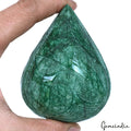 2020 Cts Natural Brazilian Green Emerald Pear Carving Earth Mined Huge Size Gem