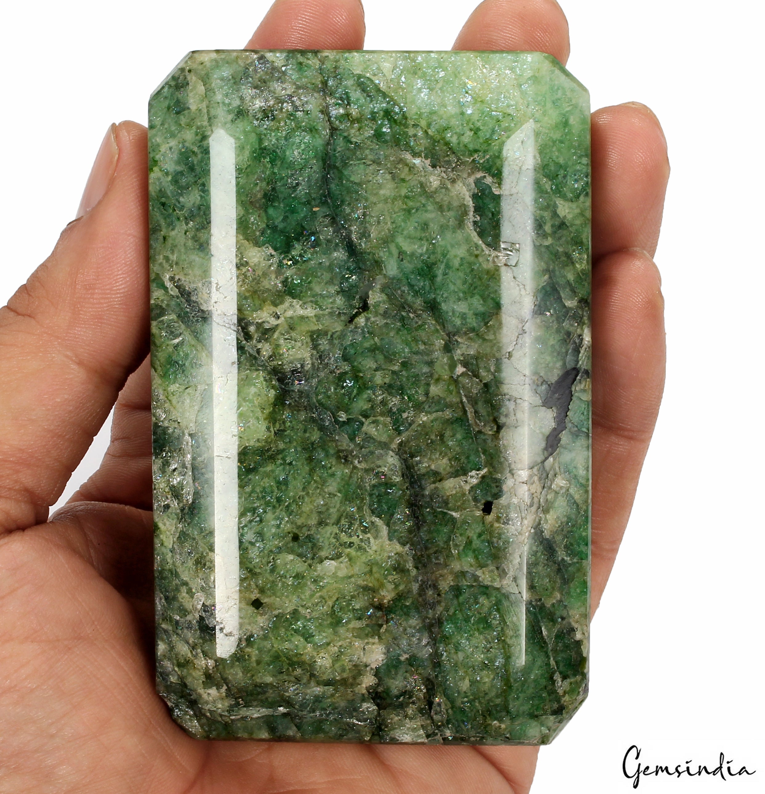 2050 Ct Natural Huge Green Emerald Earth-Mined Museum Size Octagon Cut Gemstone