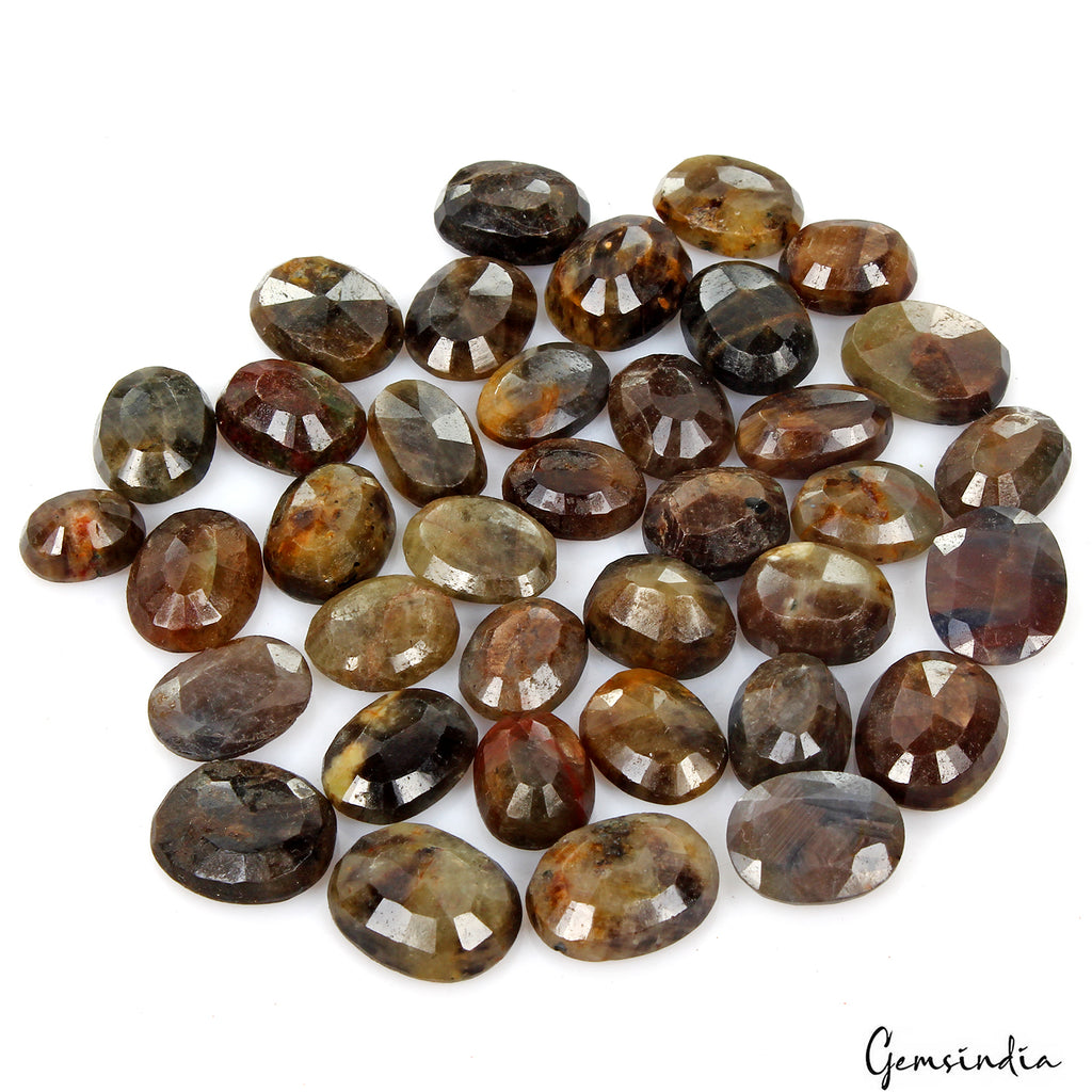 Sapphire Lot, Loose Gemstone, Untreated, Brown — 37 Pieces, 11mm to 16mm, 300 Ct
