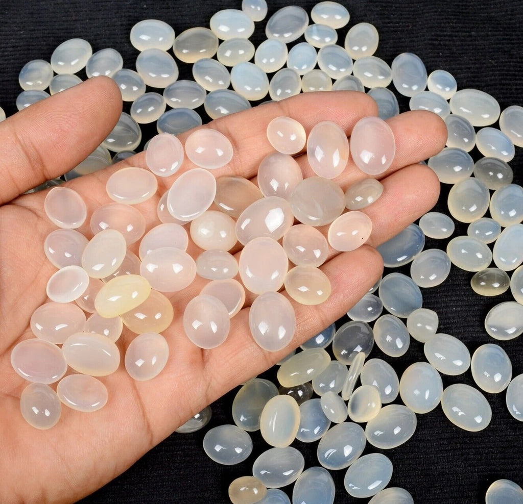175 Pc Natural Silky Moonstone Oval Cabochon 11mm-17mm Loose Gemstones ~ 1500 Ct