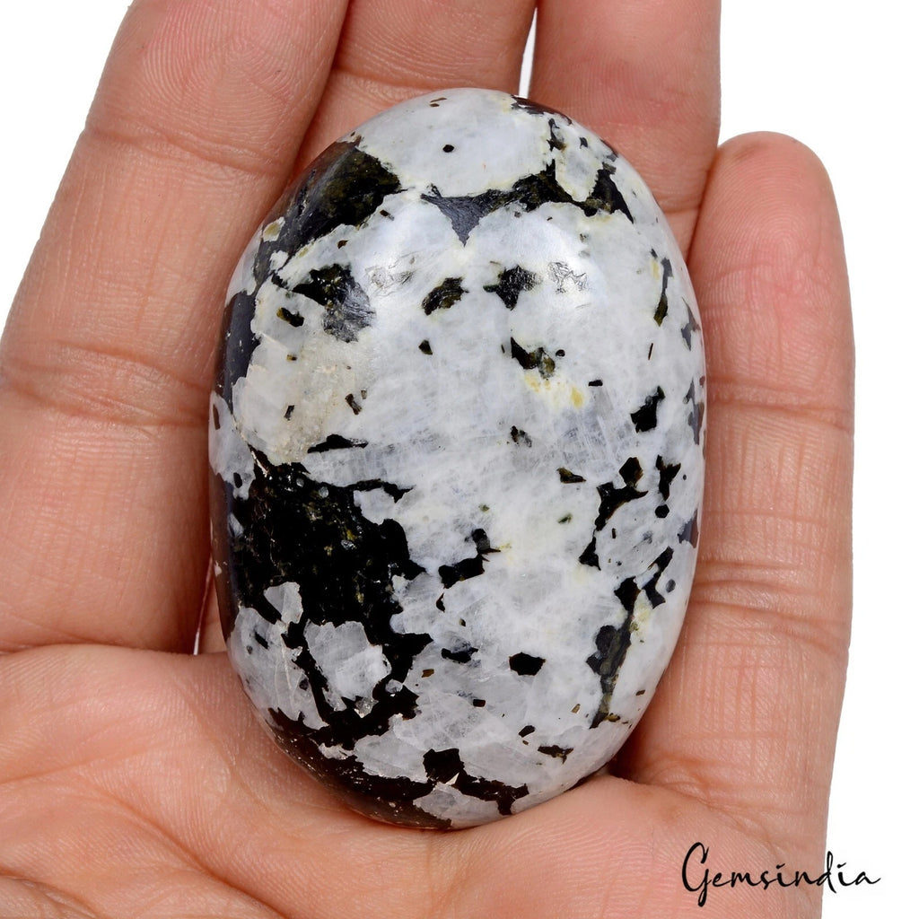 Moonstone Cabochon, Untreated, Black — 59 x 39 x 25 mm, 500 Ct