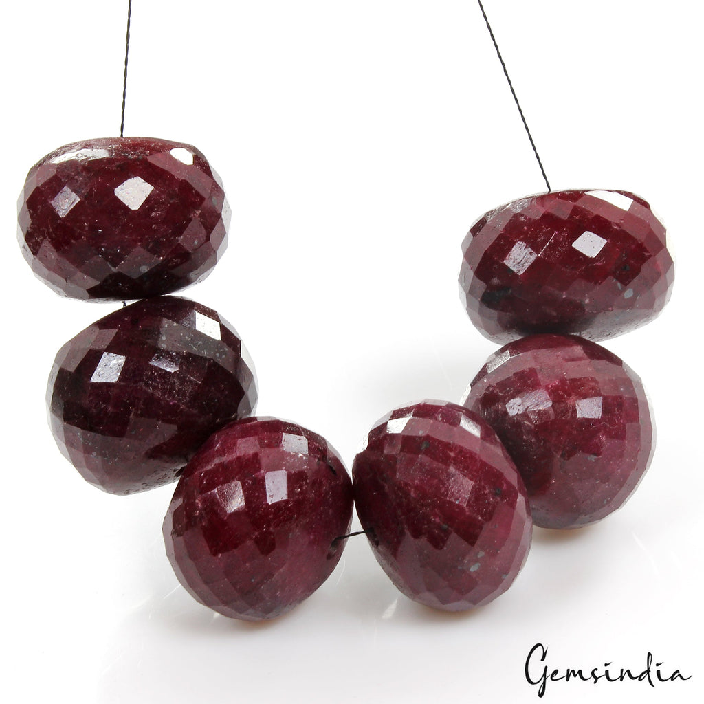 800 Ct Red Ruby Loose Beads Genuine Natural Grade AAA Gemstone Round cut 23-27mm