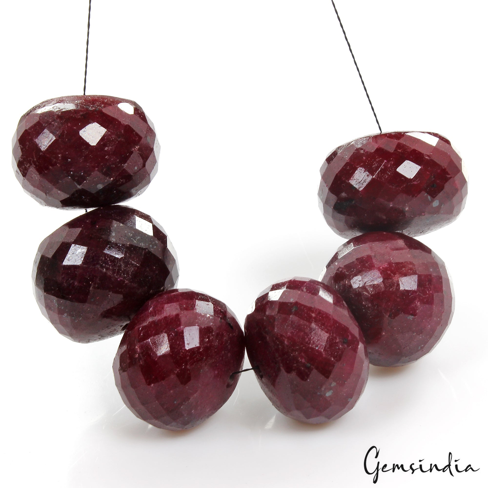 800 Ct Red Ruby Loose Beads Genuine Natural Grade AAA Gemstone Round cut 23-27mm