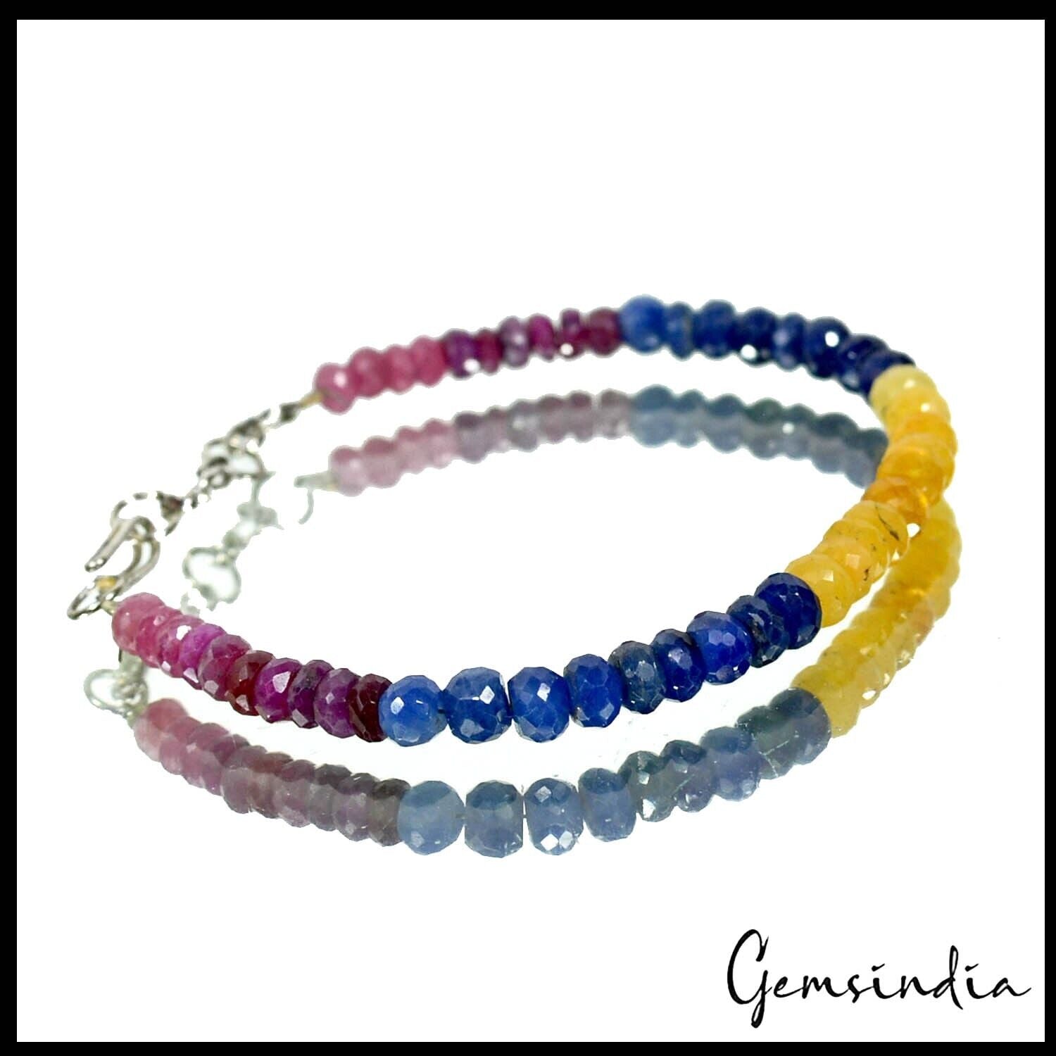 Ruby Bracelet, Color Enhanced — 7.5 Inch, 50.90 Ct