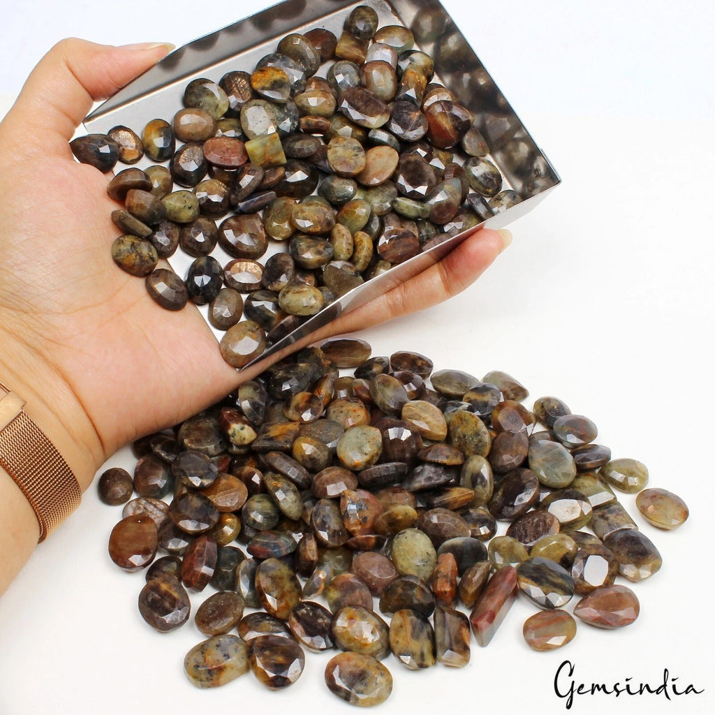 2500 Ct/250 Pcs Natural Untreated Bi Color Sapphire Mix Cut Loose Wholesale Gems