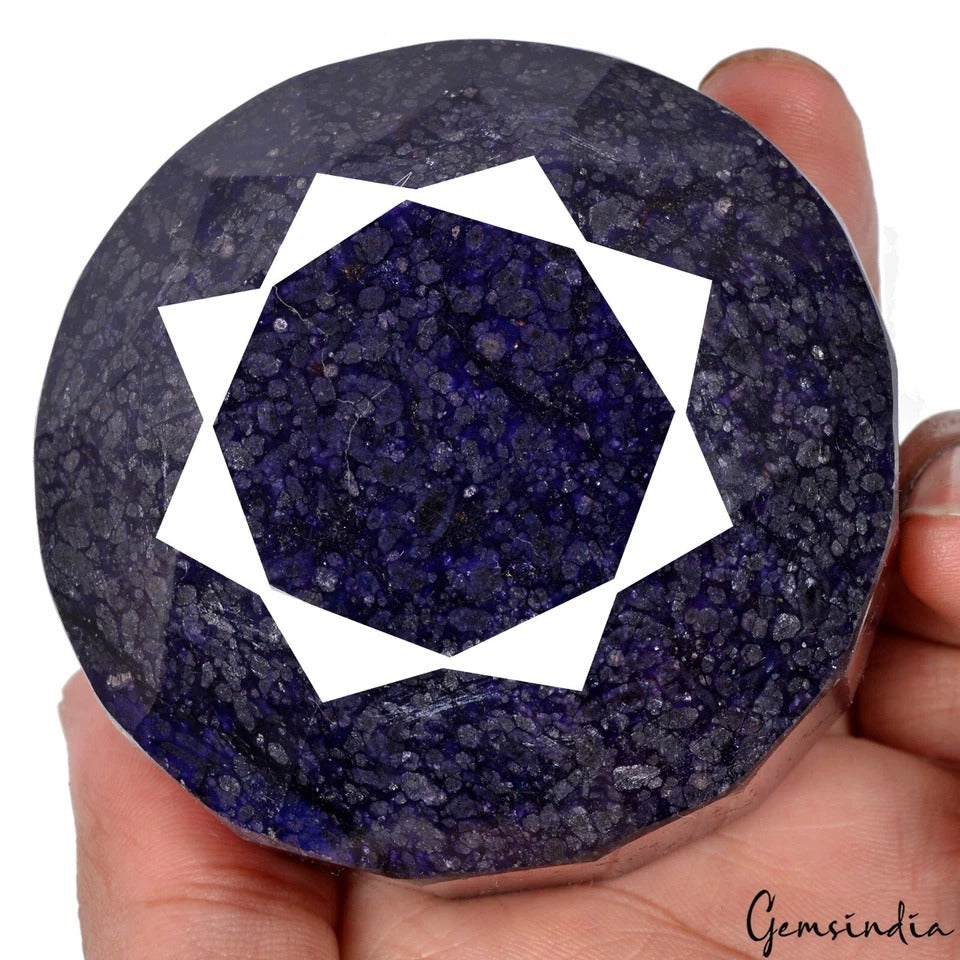 Blue Sapphire Loose Gemstone, Color Enhanced — 70x43mm, 2120 Ct, Madagascar