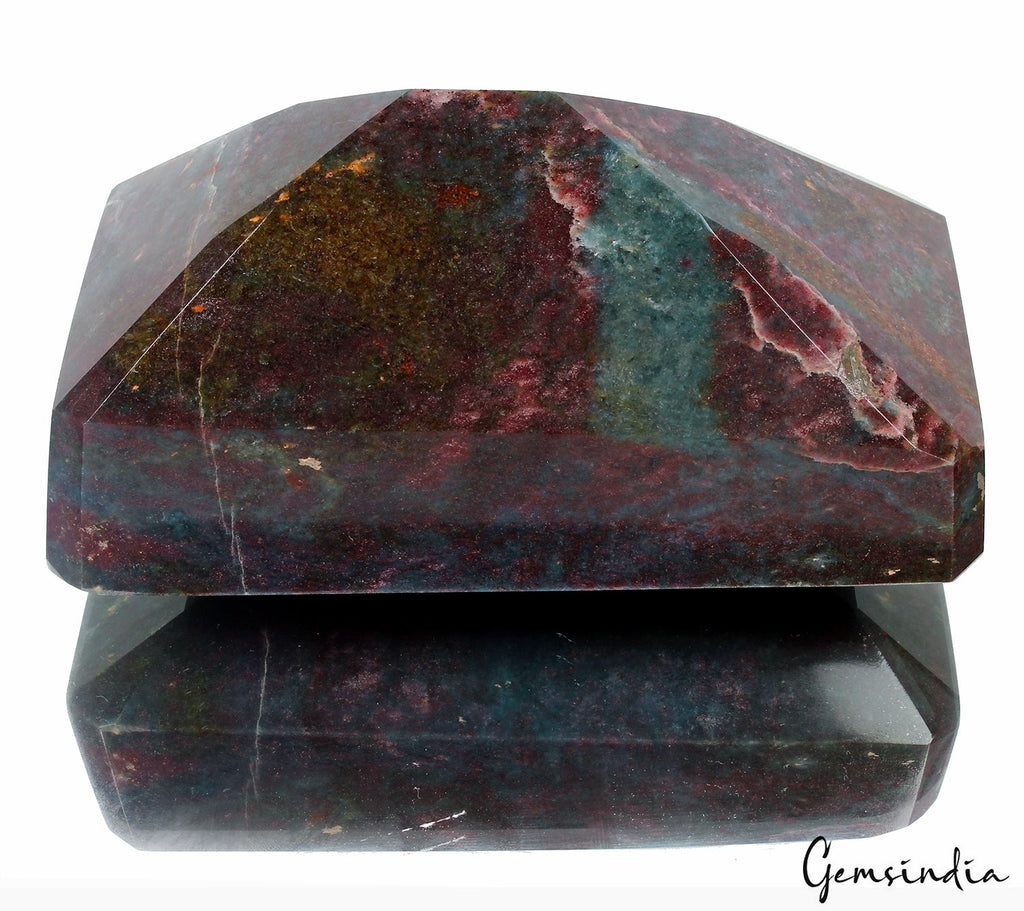 2.1 Kg Natural Ruby Kyanite Octagon Cut Loose Untreated Madagascar Huge Gemstone