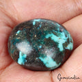 igl&i Certified 37 Cts Natural Untreated Persian Turquoise (Firoza) Oval Cab Gem