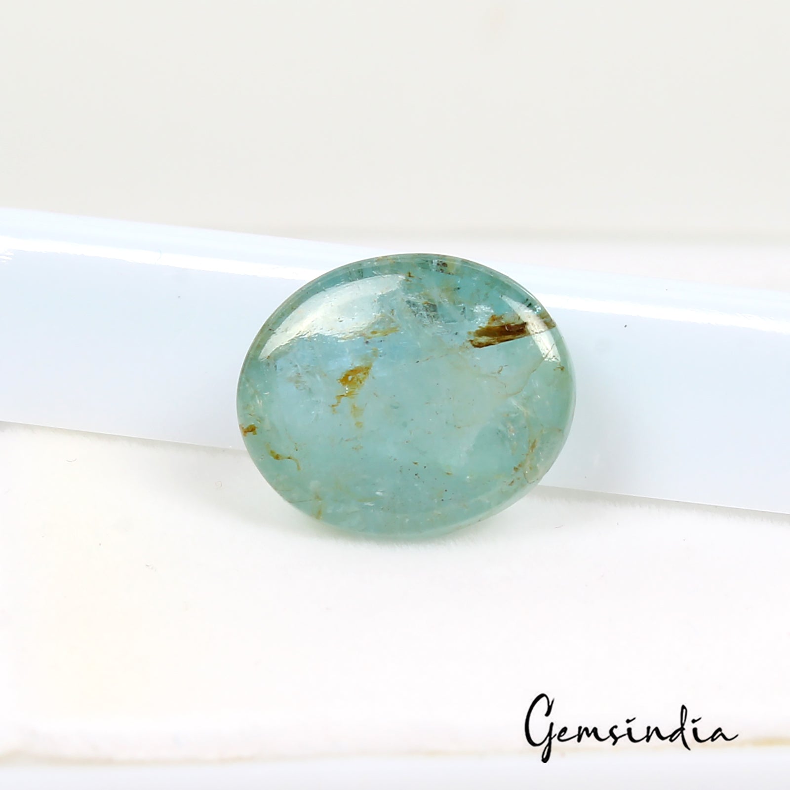 7.80Ct Natural Untreated Brazilian Blue Aquamarine Oval Checker Cut Gem For Ring