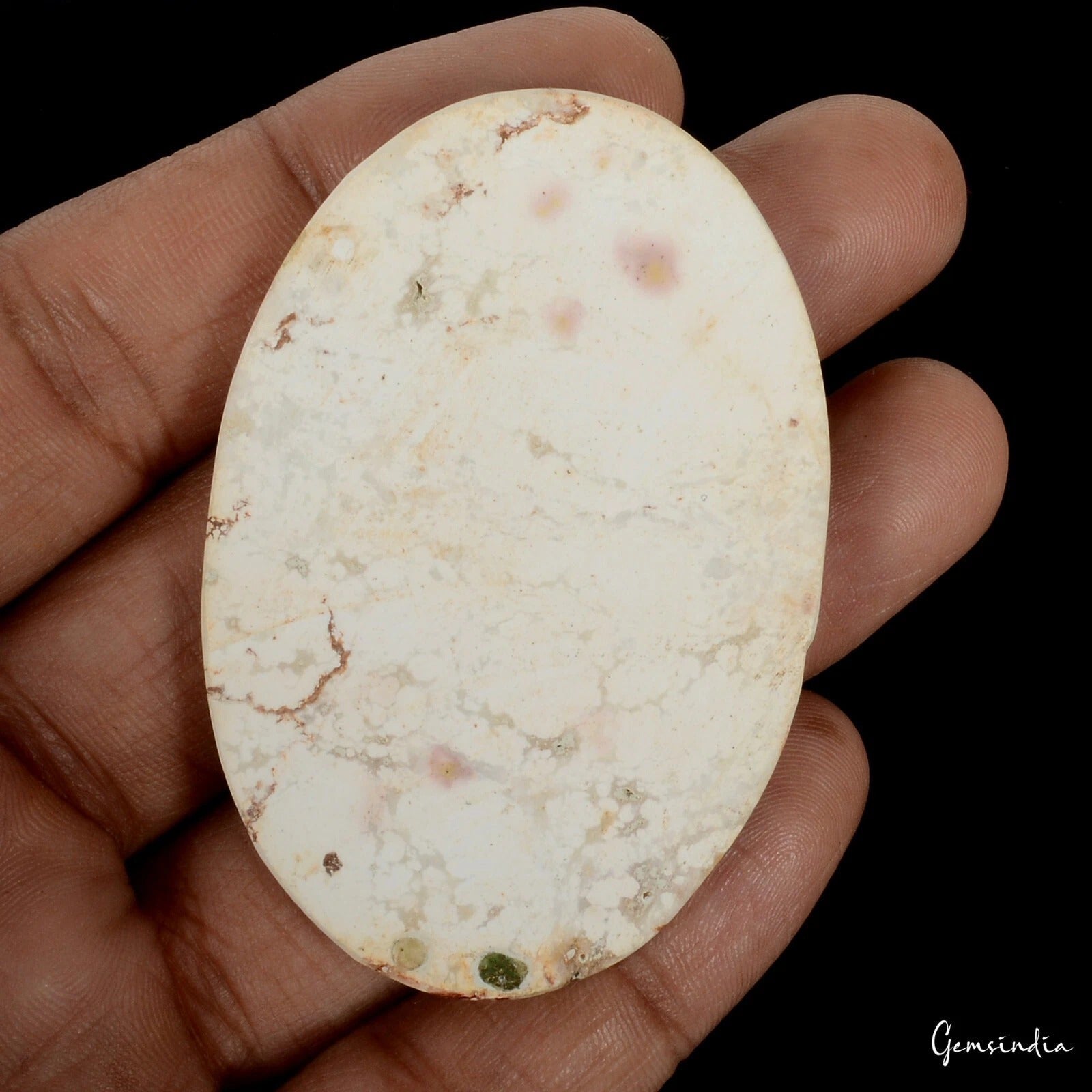 159.30Ct Natural Bi-Color Untreated Nevada USA White Buffalo Turquoise Oval Gem