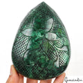 Emerald Carving, Color Enhanced, Green — 127 x 92 x 52mm, 5500 Ct, Brazil