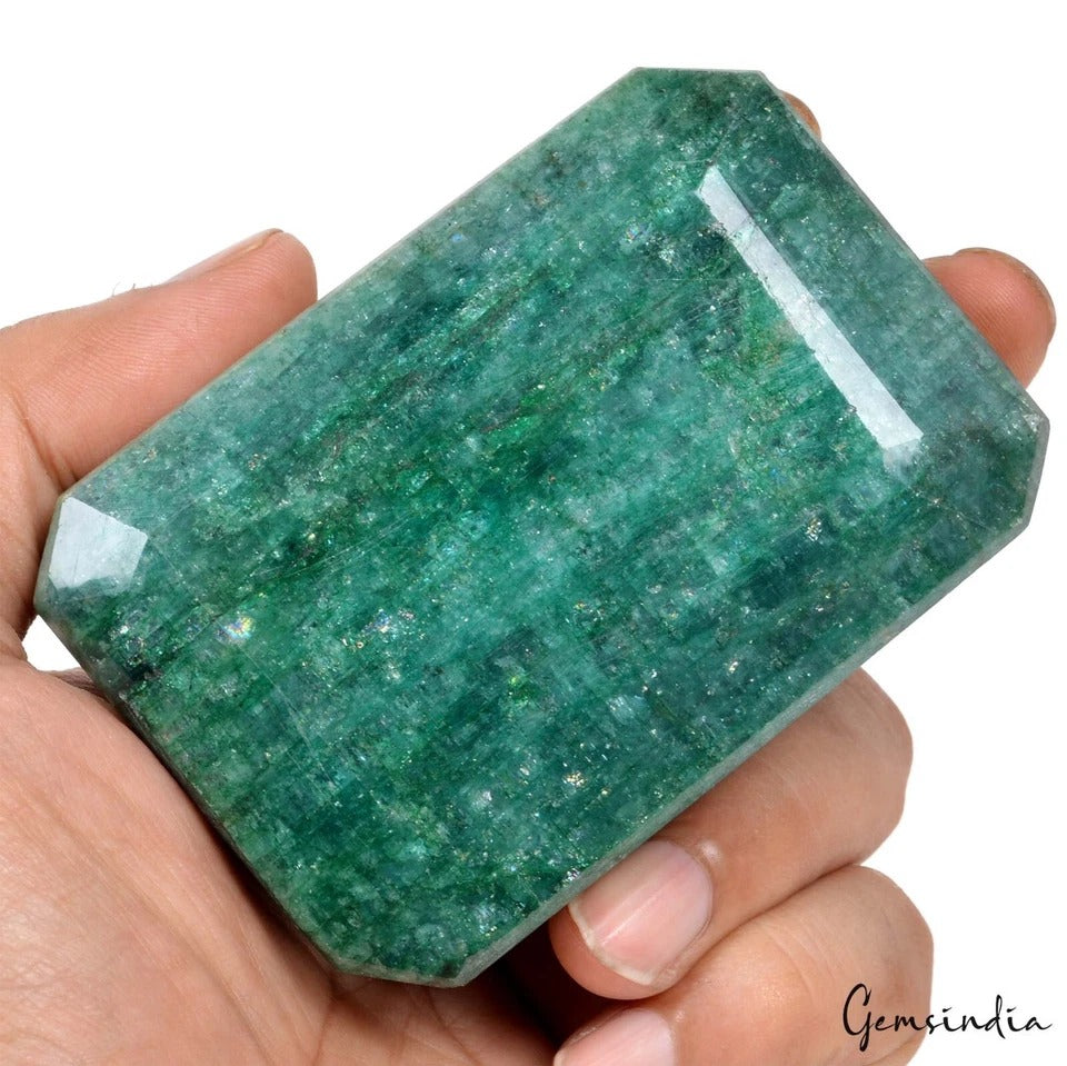 2020 Cts Natural Brazilian Green Emerald Octagon Cut Earth Mined Loose Huge Gems