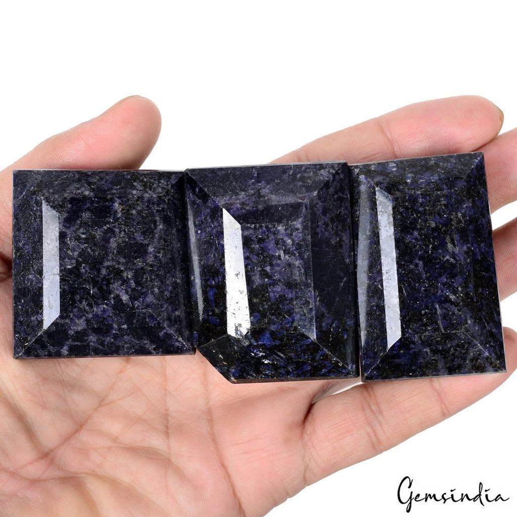 Blue Sapphire Lot, Loose Gemstone, Color Enhanced — 3 Pieces, 46mm to 54mm, 1940 Ct, Africa