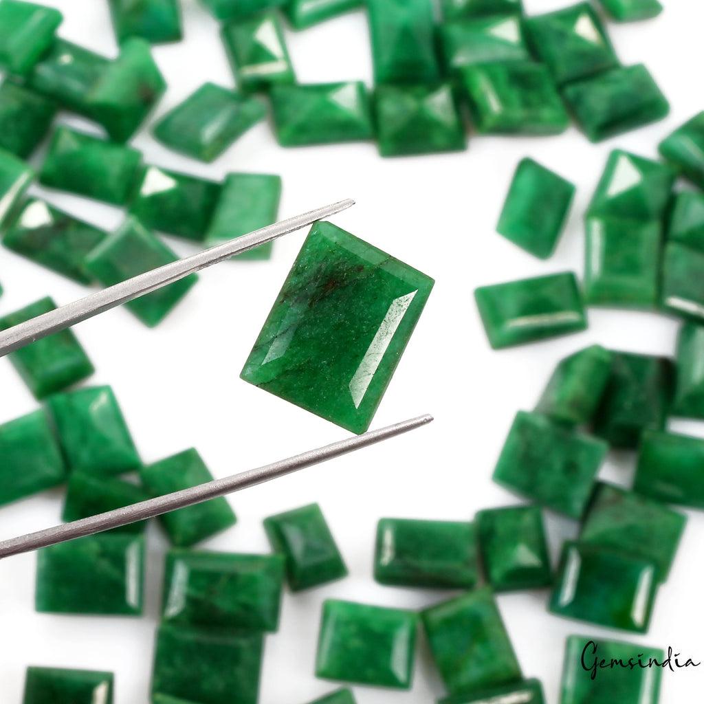 900 Ct Natural Top Green Emerald Baguette Cut Loose 12-18mm Gemstones Lot~76 Pcs