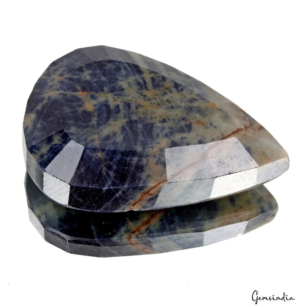 Blue Sapphire Loose Gemstone, Untreated — 72 x 51 x 21mm, 790 Ct