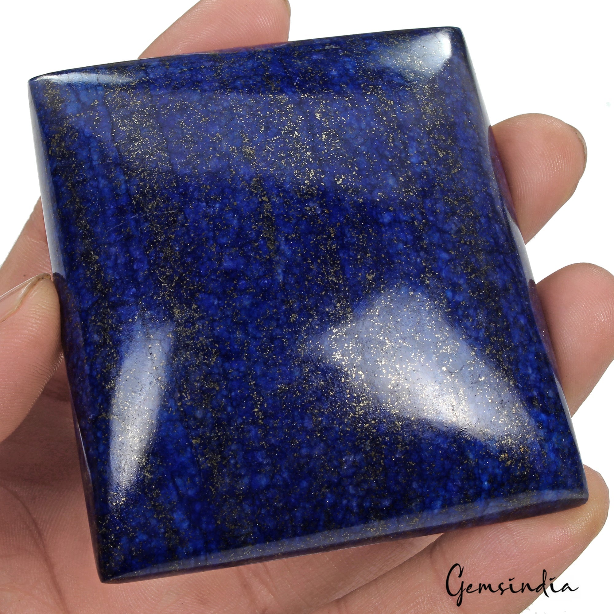 1070 Ct Natural Blue Lapis Lazuli Rectangular Cabochon Earth Mined Loose Gems