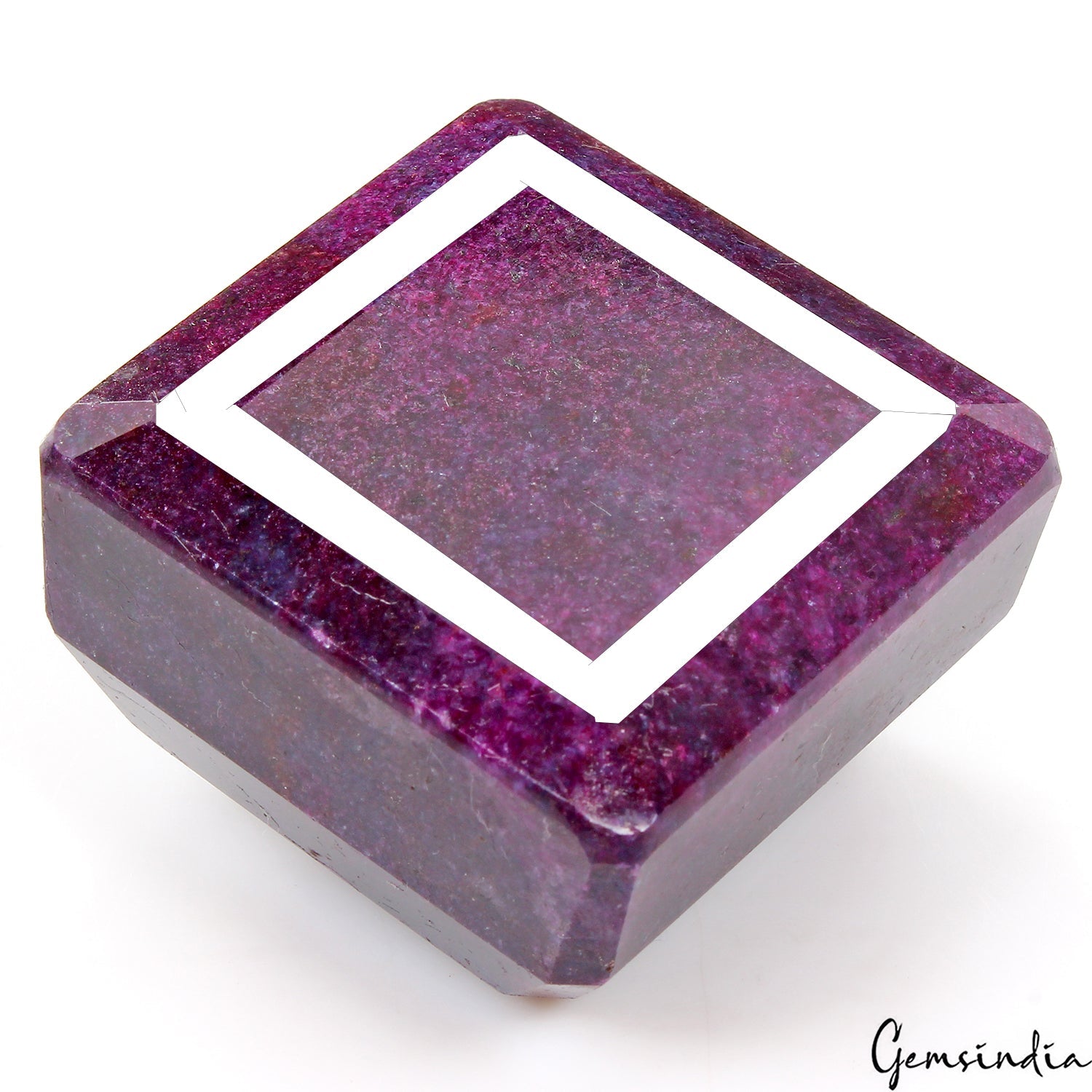1900 Ct Purple Red Ruby Octagon Cut Loose Earth mined Huge Gemstone, Madagascar