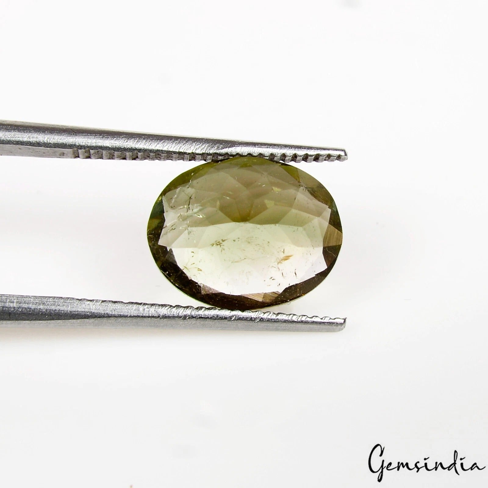 Green Tourmaline Loose Gemstone, Oval Cut Country of, Untreated — 10x8x5mm, 2.60 Ct, Mozambique