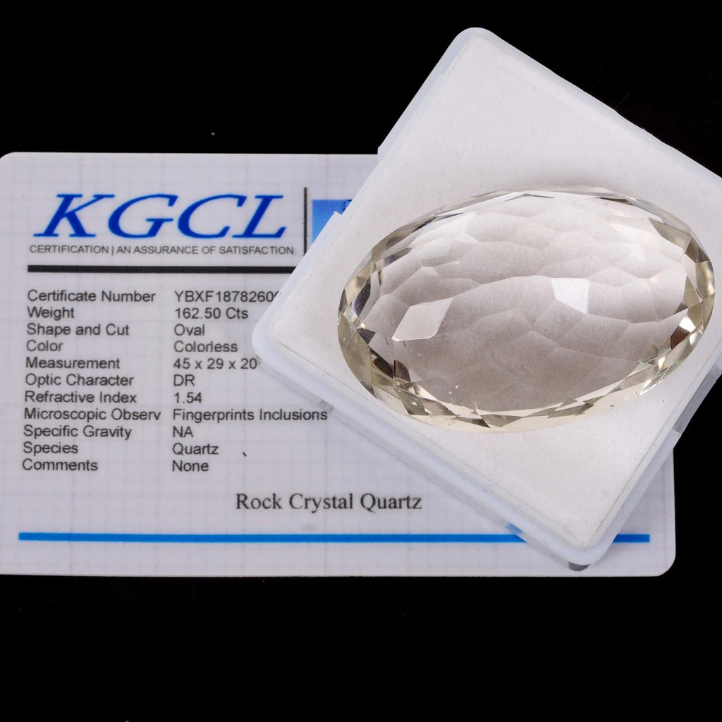 White Quartz Loose Gemstone, Untreated — 45 x 29 x 20mm, 162.50 Ct