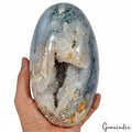 2.5 Kilo/ 7.25 x 4.2 Inch Natural Dendrite Moss Agate Druzy Egg Mineral Gemstone